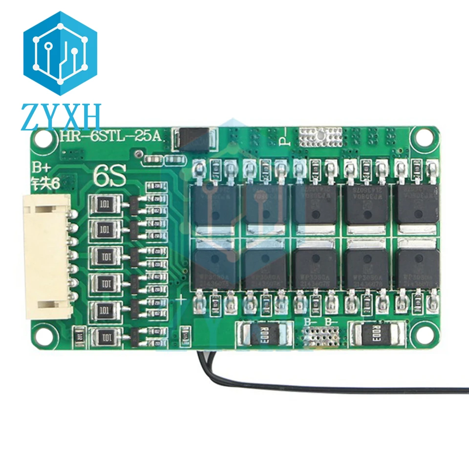 BMS 5S 18V 16V 25A 20A 15A LiFePO4 Battery Charge Board Same Port Balance Equalizer with NTC Temperature Protection For Escooter