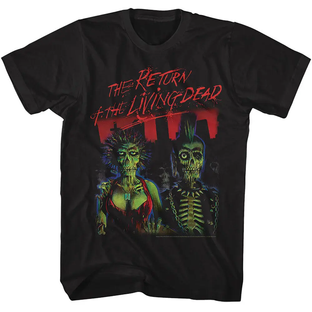 Return Of The Living Dead Movie Zombie Mohawk Poster Men's T Shirt Scary Merch