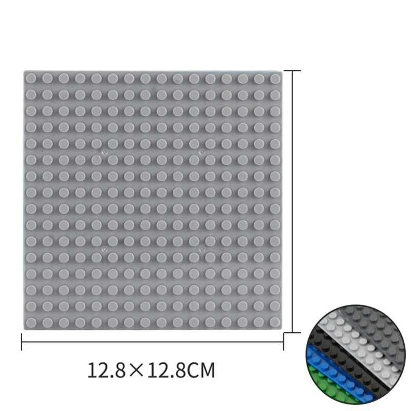 2 szt. 16x16 płyta podstawowa płyta Tnin 12.8x12.8cm kompatybilna podłoga, podwozie, deska klocki samoblokujące klocki akcesoria do zabawek