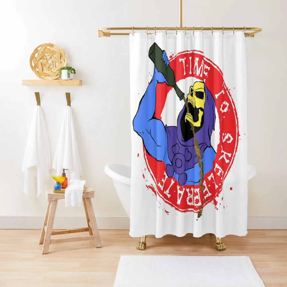 

Time to Skelebrate Shower Curtain Bathroom And Shower Funny Shower Luxury Bathroom Bath Curtain