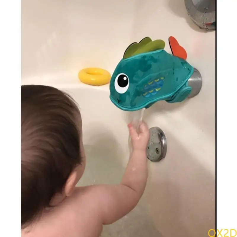

QX2D Durable Bathtub Faucet Cover Protector Fish-shaped for Washroom Tap Boys Girls