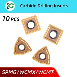 10pc WCMX 030208 040208 WCMT U Drill Blade Fast Carbide Insert SPMG SPMG050204 060204 07T308 090408 110408 WCMT050308 WCMT06T308