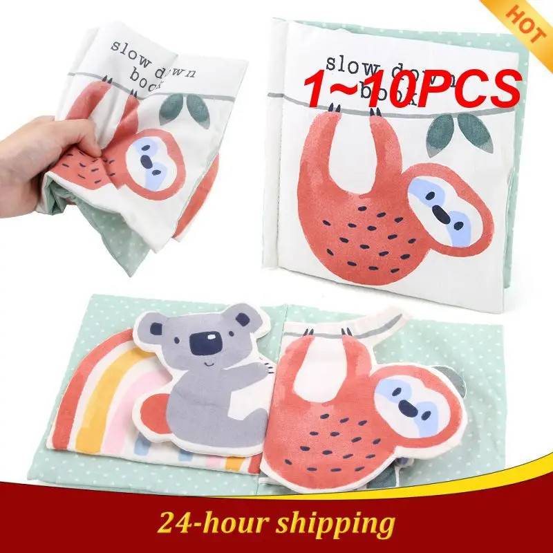 

1~10PCS Baby Soft Cloth Books Early Childhood Education Interactive Sound Cloth Book Kids Learning Activity Book For Newborn