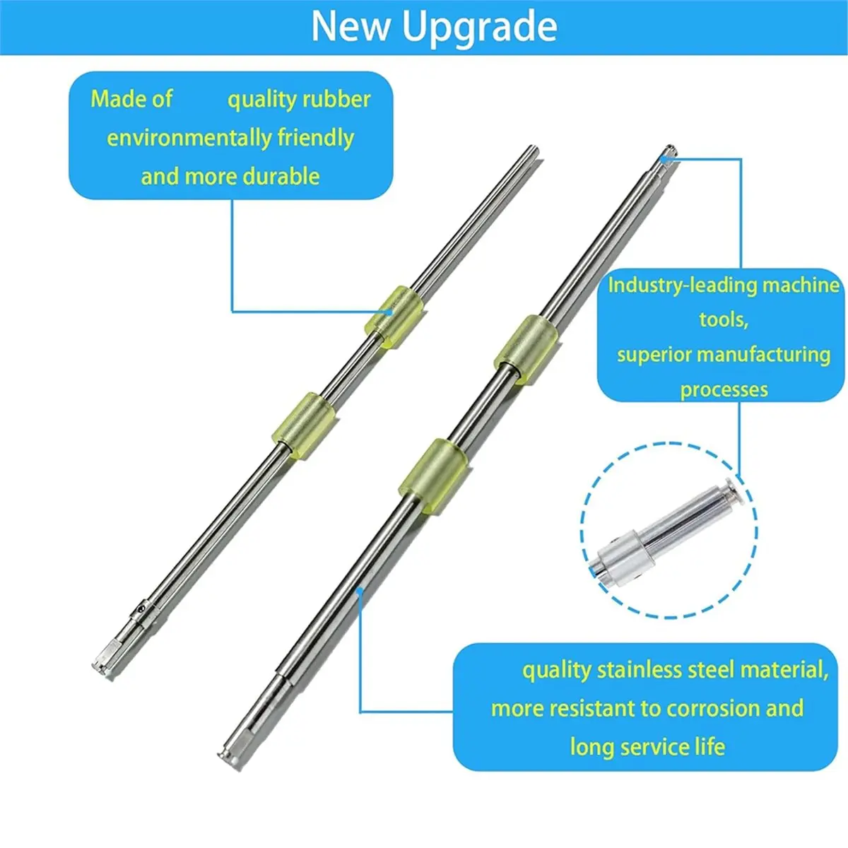 2 PCS Feed Roller Kit Shaft for Fi-6130 6130Z 6140 6230 6240 6125 6225 PA03540-Y075