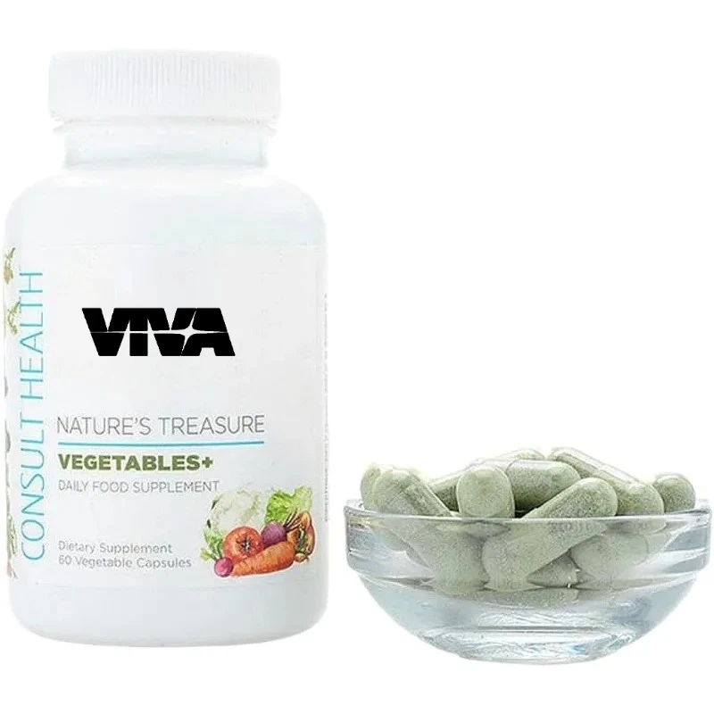 

Суперовощная пищевая добавка - Ежедневная зеленая суперфуд - Чистая вегетарианская - 100% растительные питательные овощные капсулы