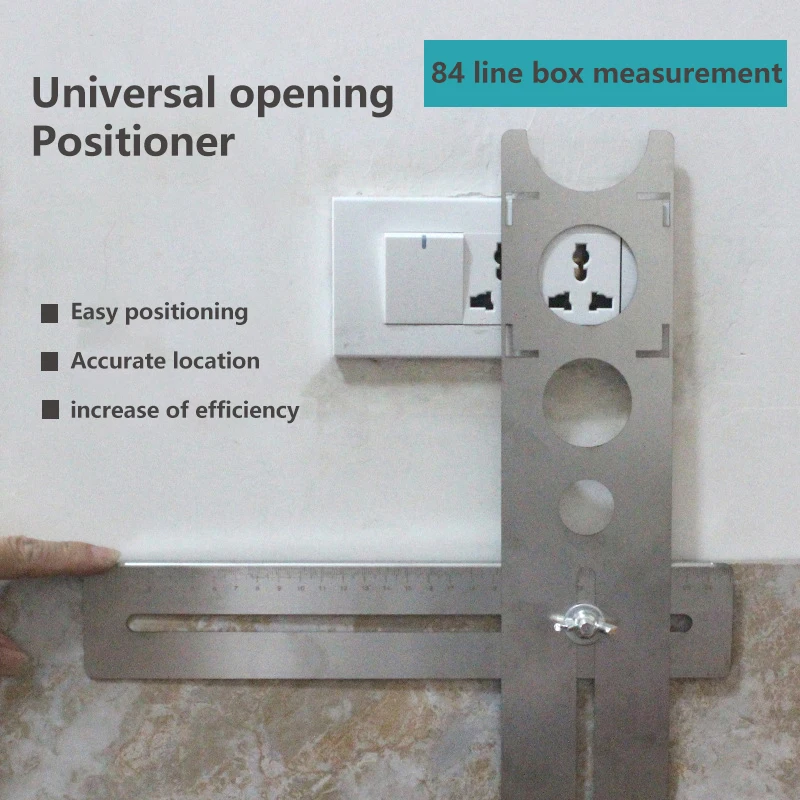 1 Set Construction Tool Adjustable Tile Locator To Wall Marking Position Ruler Ceramic Hole Cutter Tile Drill Marble Opener