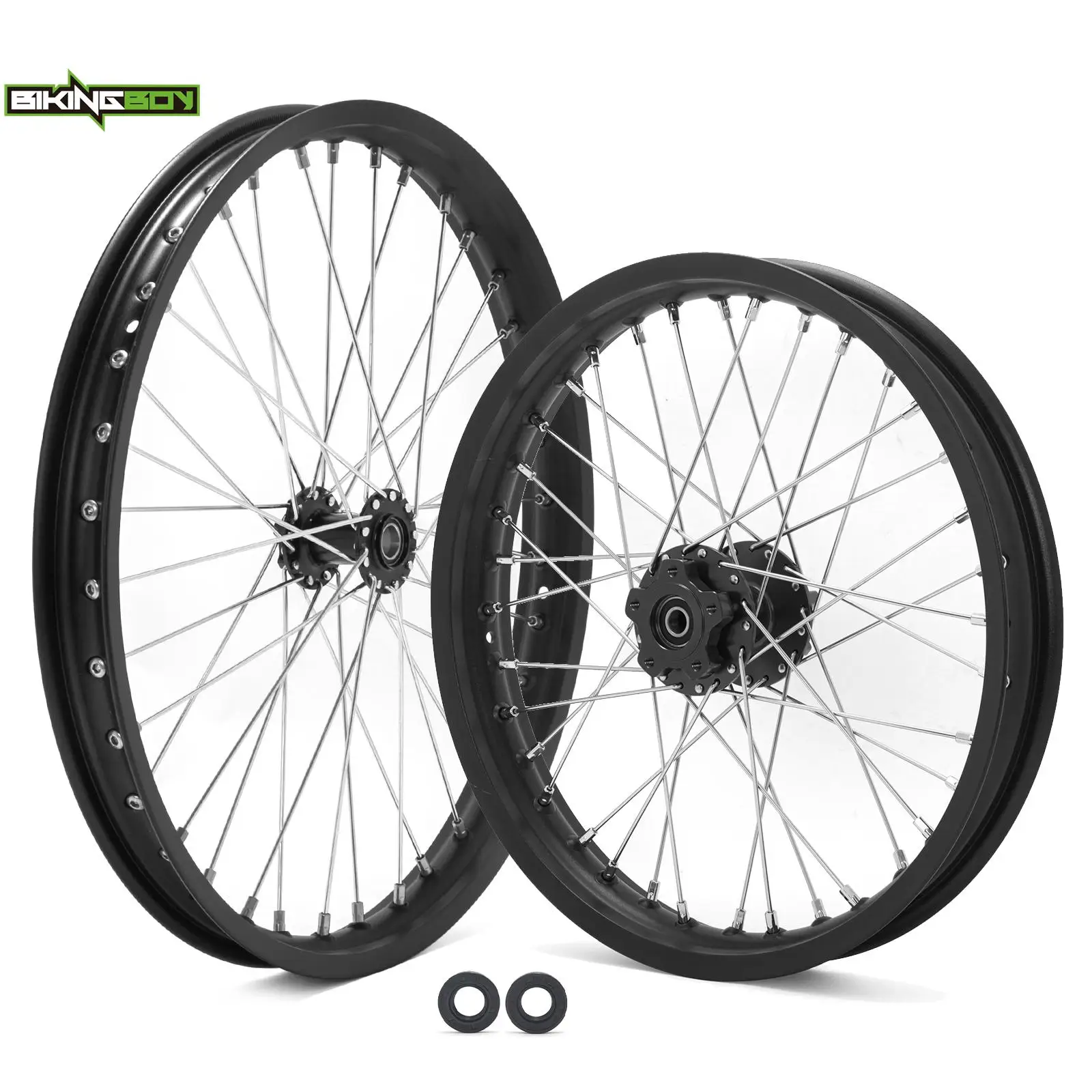 BIKINGBOY For Talaria Sting Front 21" 1.6" Rear 19" 1.6" / 18" 2.15" Wheel Rim Hub Electric Dirt Motocross Offroad 36 + 36 Spoke