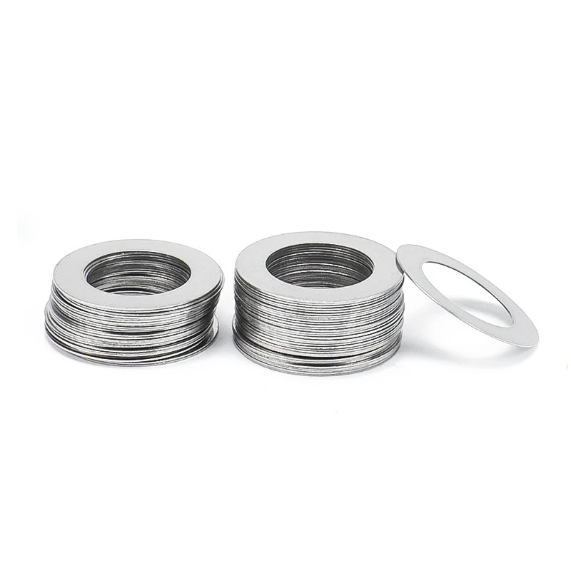 M16--M20 Stainless steel Flat Washer High precision Adjusting gasket Ultra thin shim Thickness 0.1 0.2 0.3 0.5 1mm