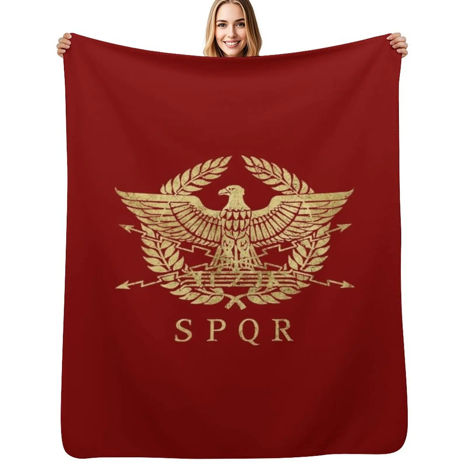 Roman Empire Emblem V01 Throw Blanket manga Softest Blankets For Sofas Cute Plaid christmas gifts Sofa Blankets