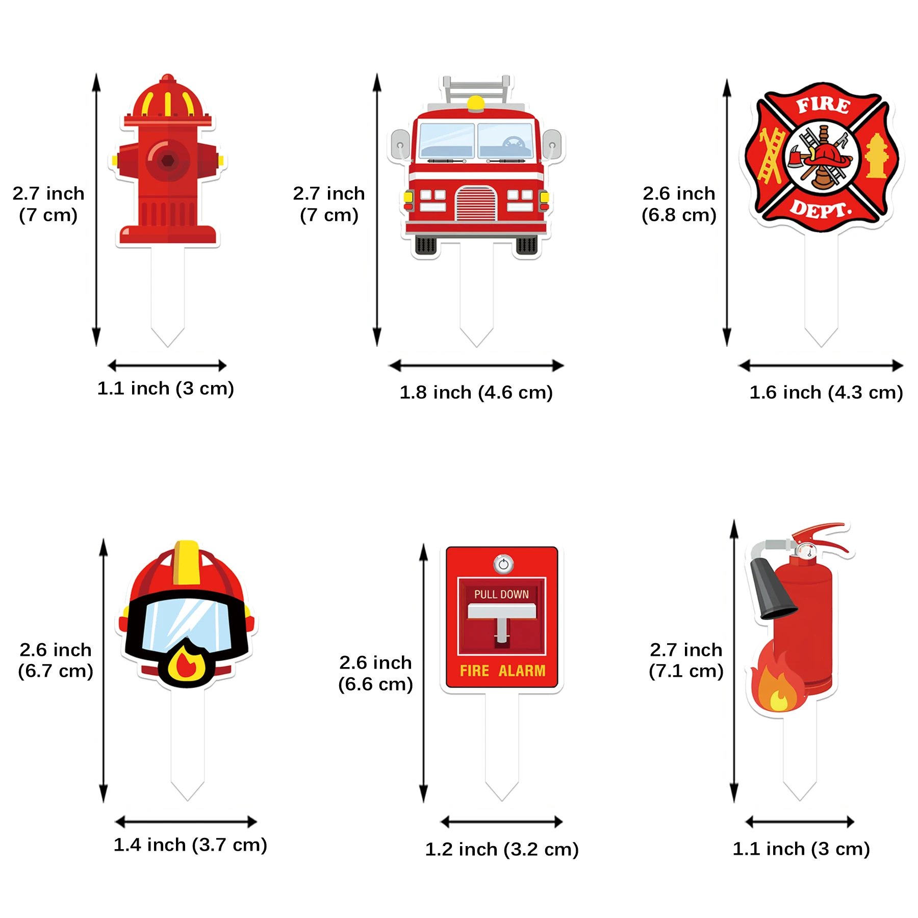 25 قطعة، برج حامل كب كيك رجل الإطفاء الأحمر 1 قطعة مع أغطية كب كيك 24 قطعة لتزيين حفلات أعياد ميلاد رجل الإطفاء #3