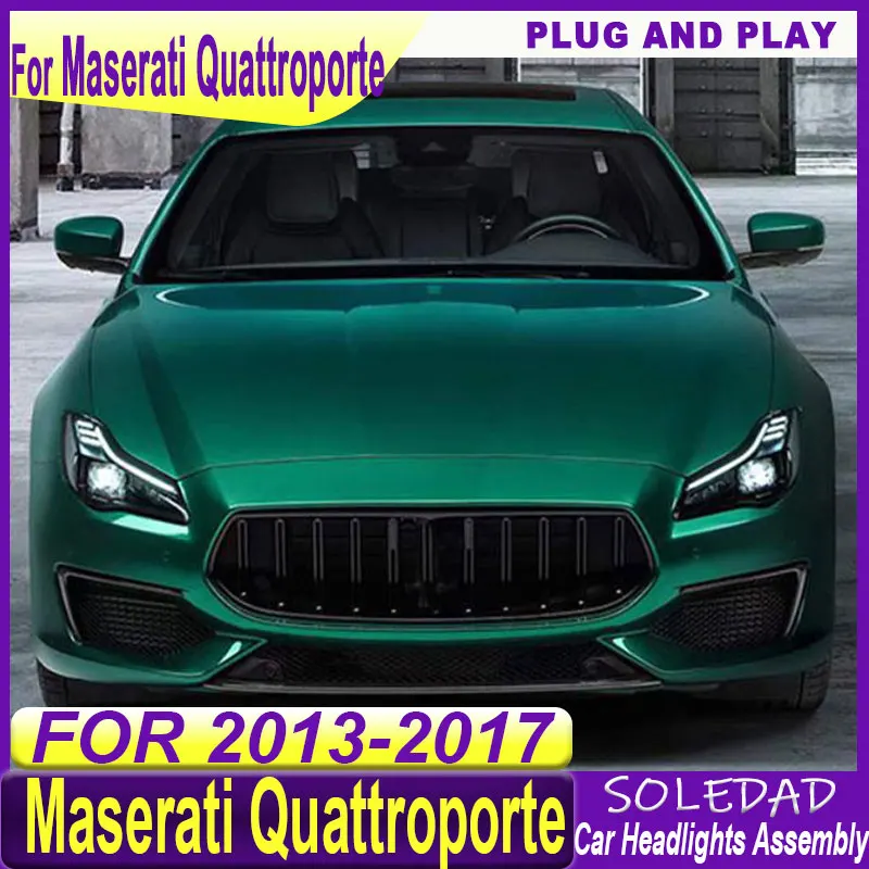 2pcs Car Styling Headlights for Maserati Quattroporte LED Headlight 2013 2014 2015 2016 2017 DRL Head Lamp Auto Accessories