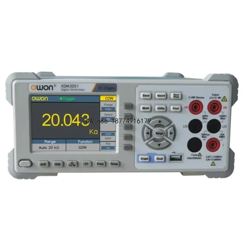 wmwmnu OWON XDM3051 5 1/2 Bench-Type Digital Multimeter 1M Points Data Logger Function High Precision Multimeter Fast