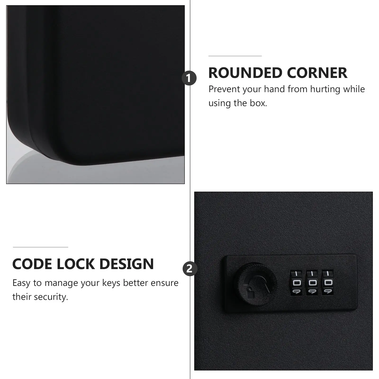 36 Slot Key Box Heavy Duty Code Lock Wall Mounted Password Cabinet Black Key Storage ganizer For Wall Mounted Key Storage Box