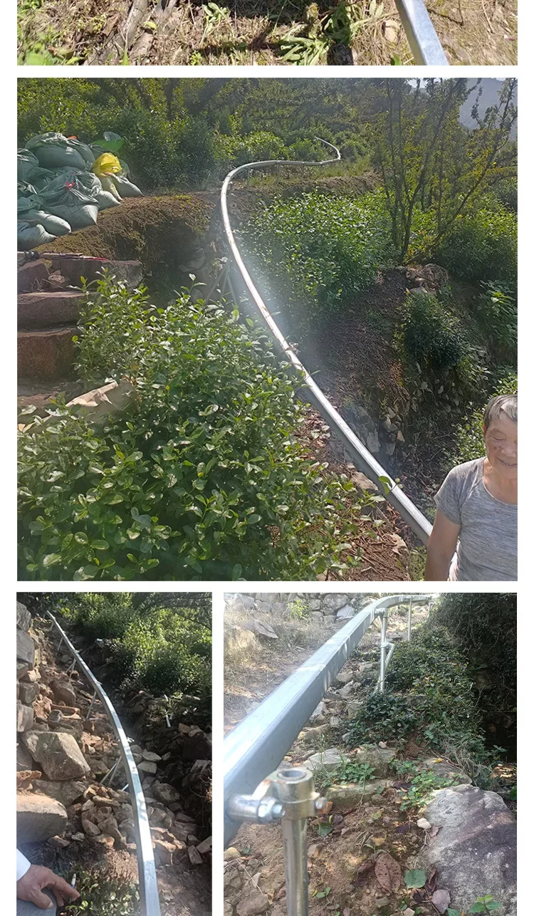 greenhouse orchard monorail transporter track handling mountain climbing small train agricultural load equipment gasoline engine