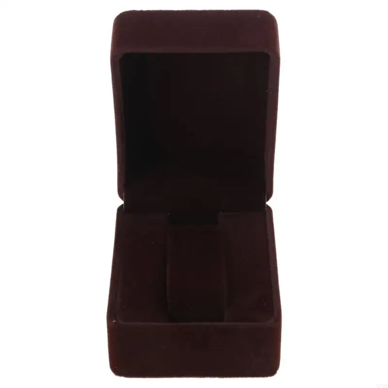 X7JB Vintage Watch Storage Case Handmade Watch Box Container Flannelette Box Accessory Holder