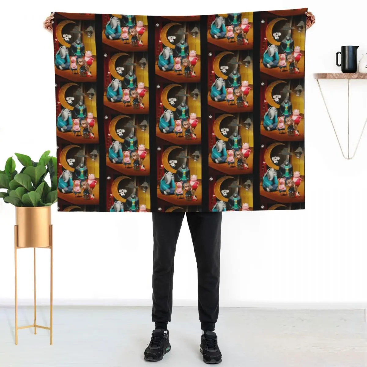 Sing (2016) Movie Poster Throw Blanket Sofas Decoratives for sofa Thin Furry Sofa Quilt Blankets