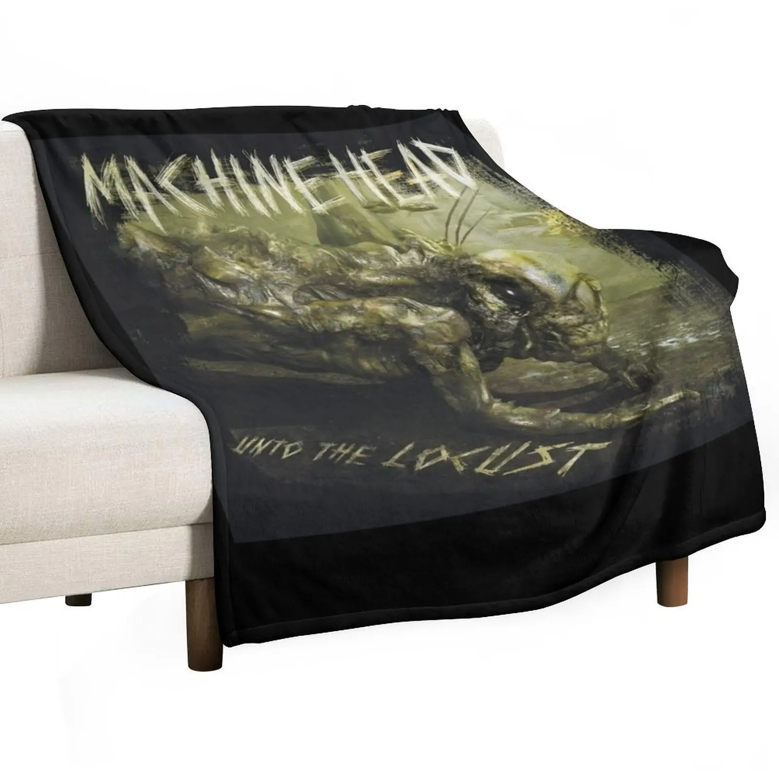 Machine Head - Unto the Locust album 2011 Throw Blanket Plush for sofa Blankets