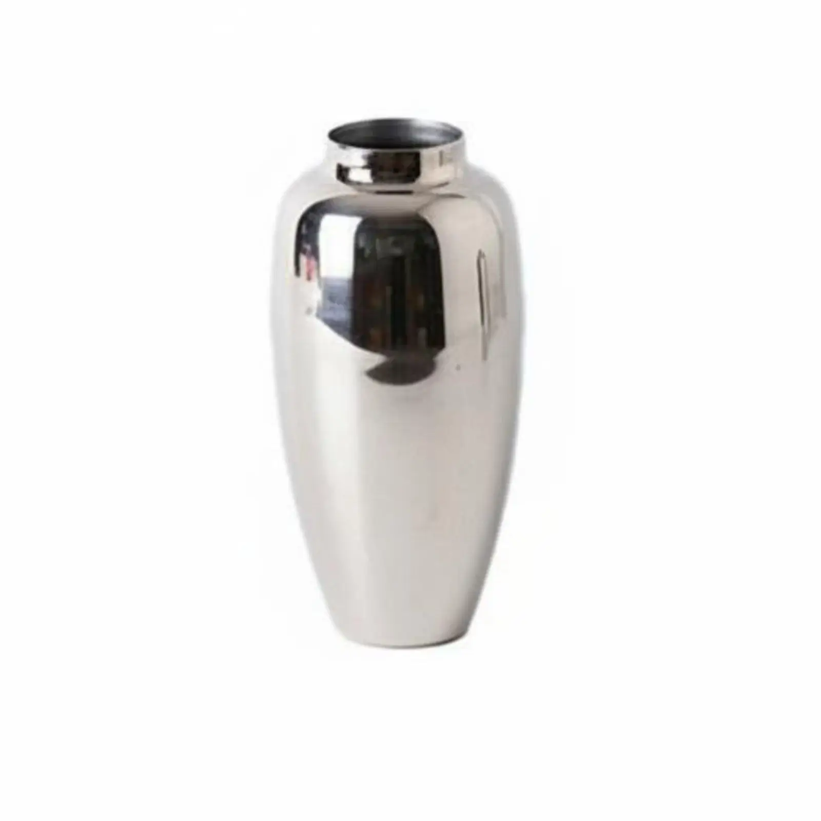 Stainless Steel Vase Sturdy Silver Decorative Vase Break-Resistant