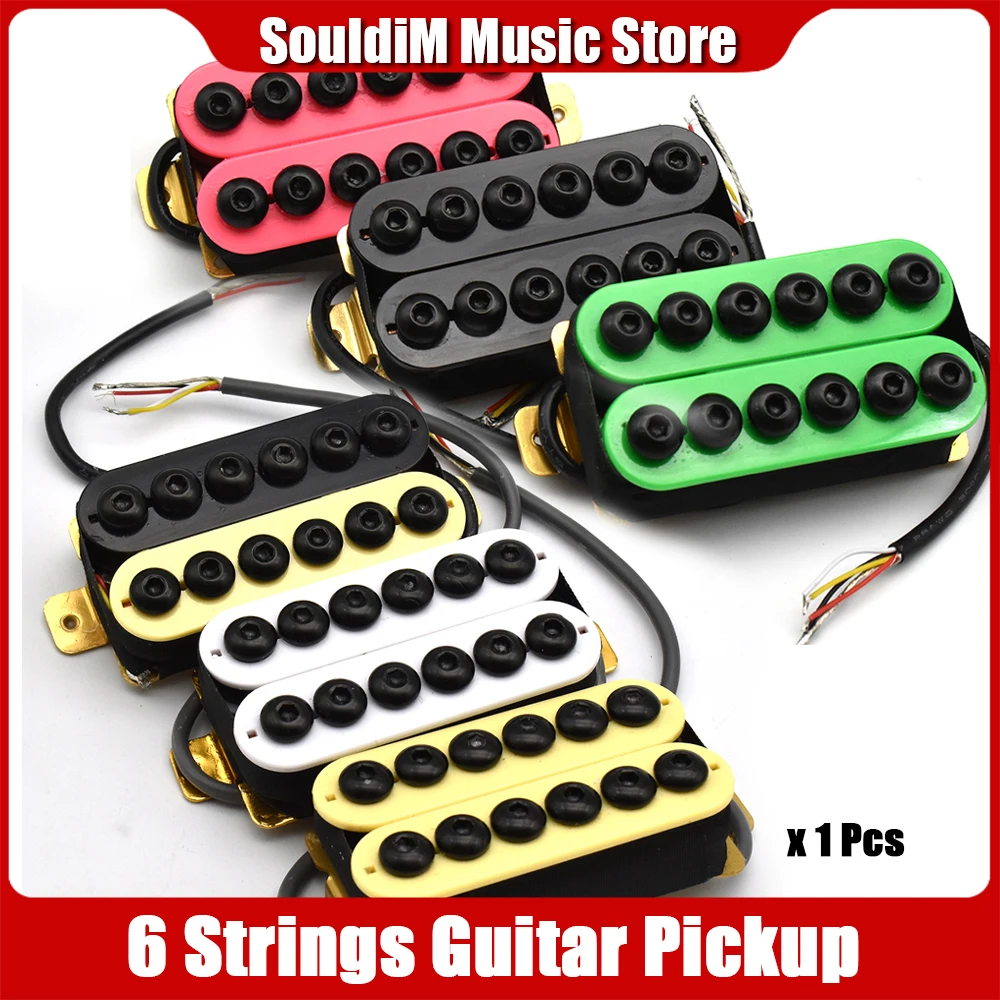 1 Pcs Umbrella Head Inner Hexagonal Pickup 4 Core Double Double Coil High-End Electric Guitar Pickup 50 52 for LP St Sq Guitar