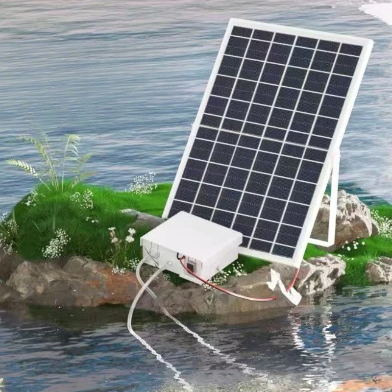 Solar Air Pump Outdoor Fish Pond Rechargeable Oxygen Pump Waterproof Fish Ponds Solar Air Pumps Fish Lake Oxygen Generator