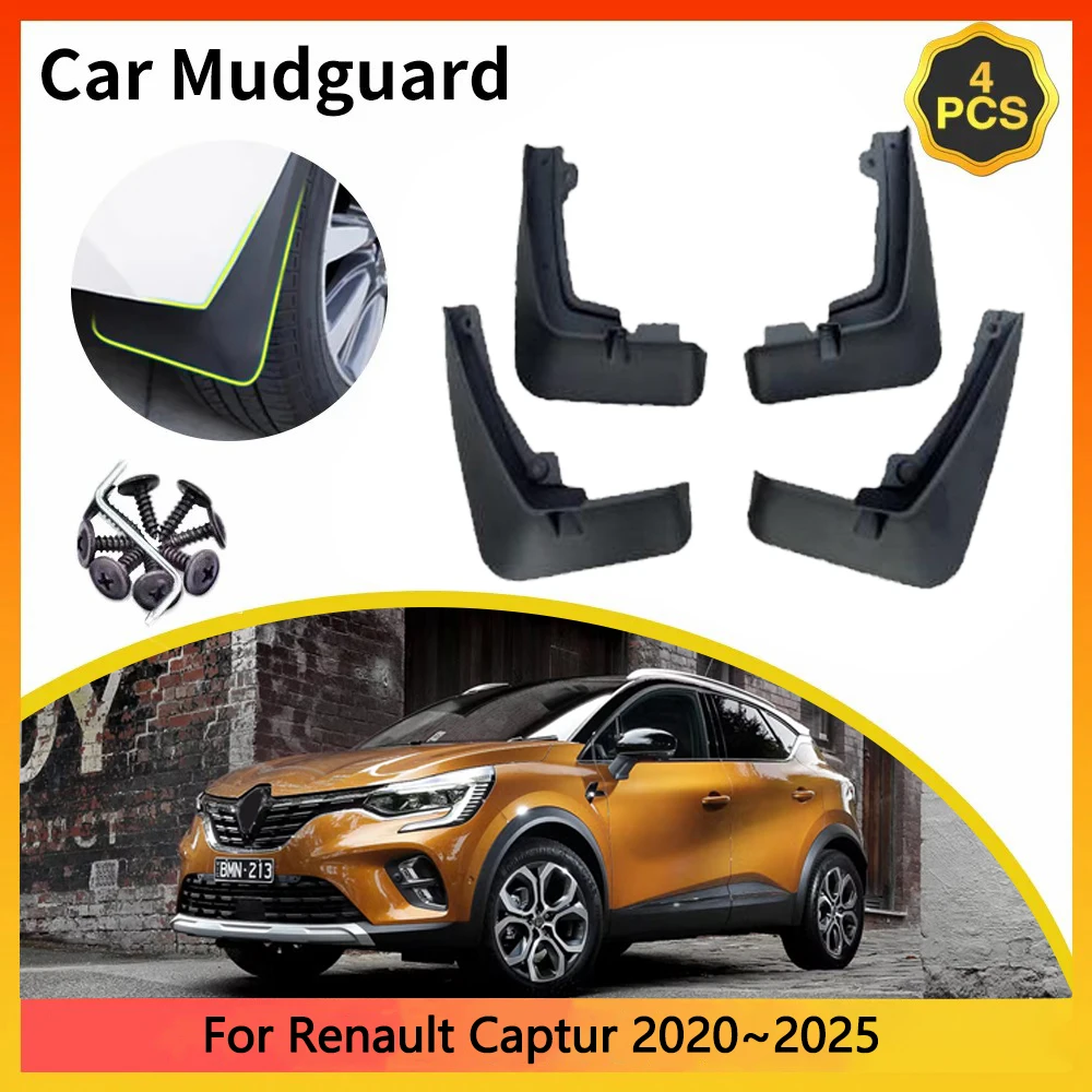 

For Renault Captur 2020~2025 MK2 XJB HJB HJE JB JE Mitsubishi ASX Car Mudguards Mudflap Mudguard Splash Guards Mud Flaps Fender