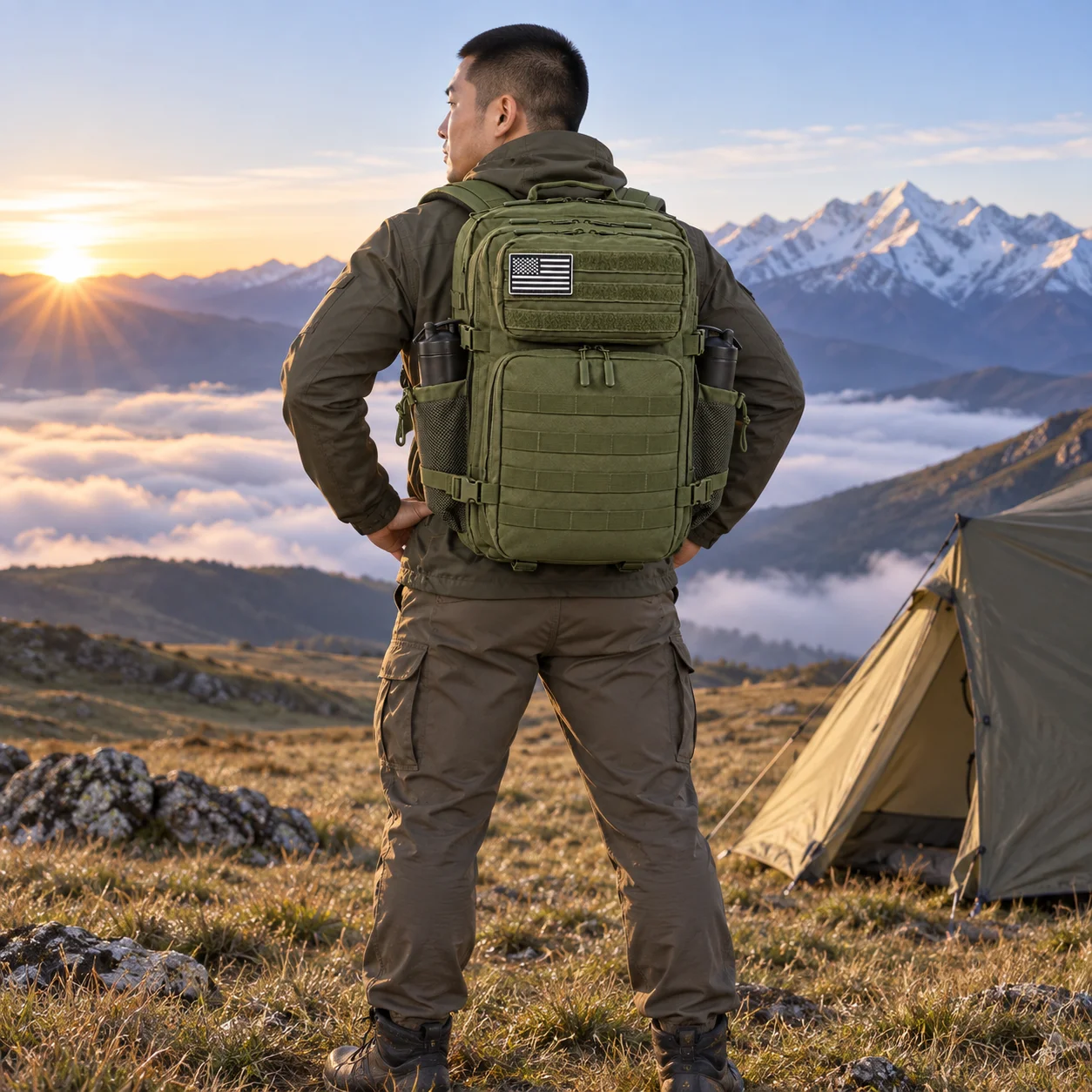 2026 Storage Bag Tactical Backpack Outdoor Travel 45L Large Luggage Casual