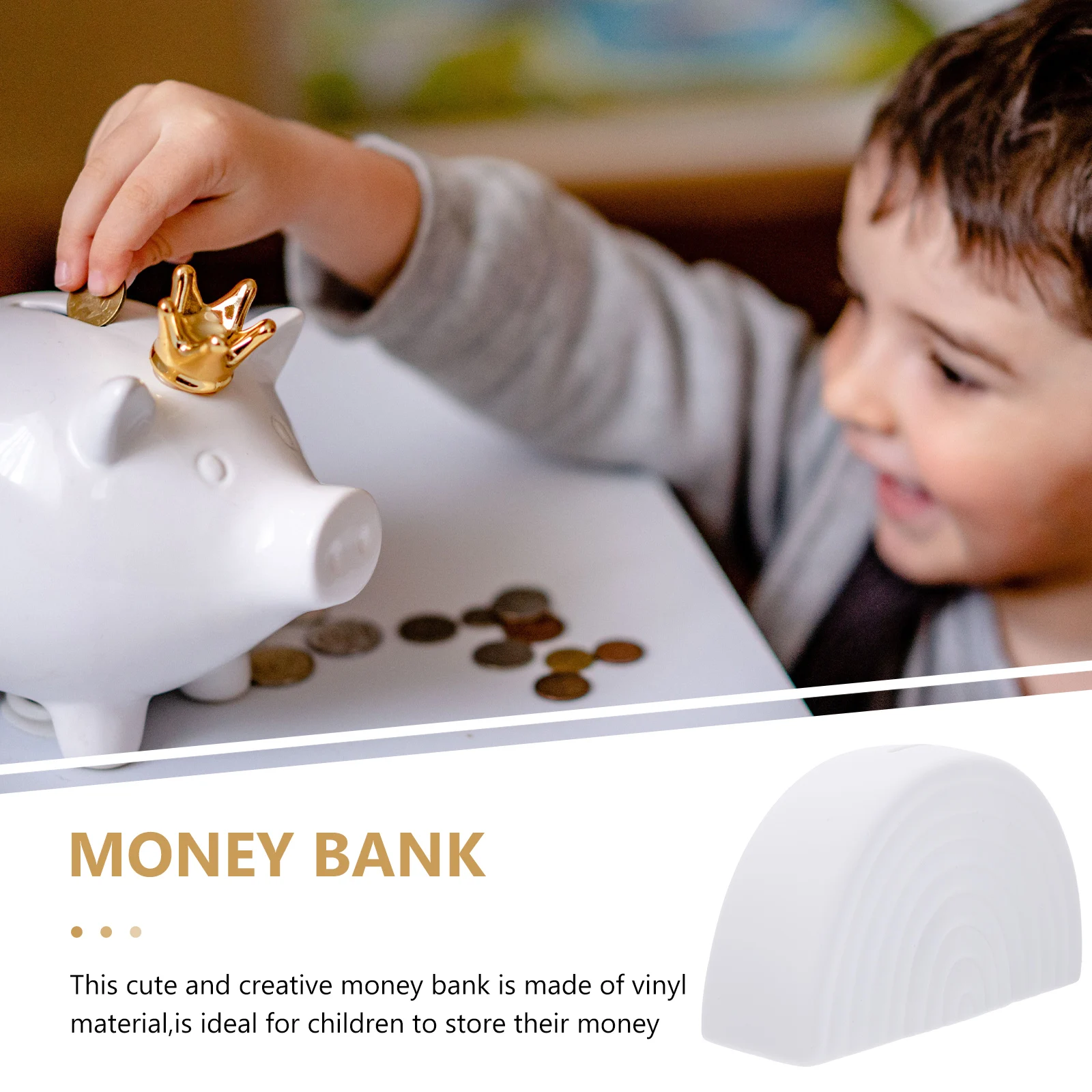 กระปุกออมสินรูปสัตว์การ์ตูนสำหรับเด็ก กล่องเก็บเหรียญ กระปุกออมสินเด็ก ที่เก็บเงินบนโต๊ะทำงาน รูปทรงการ์ตูน