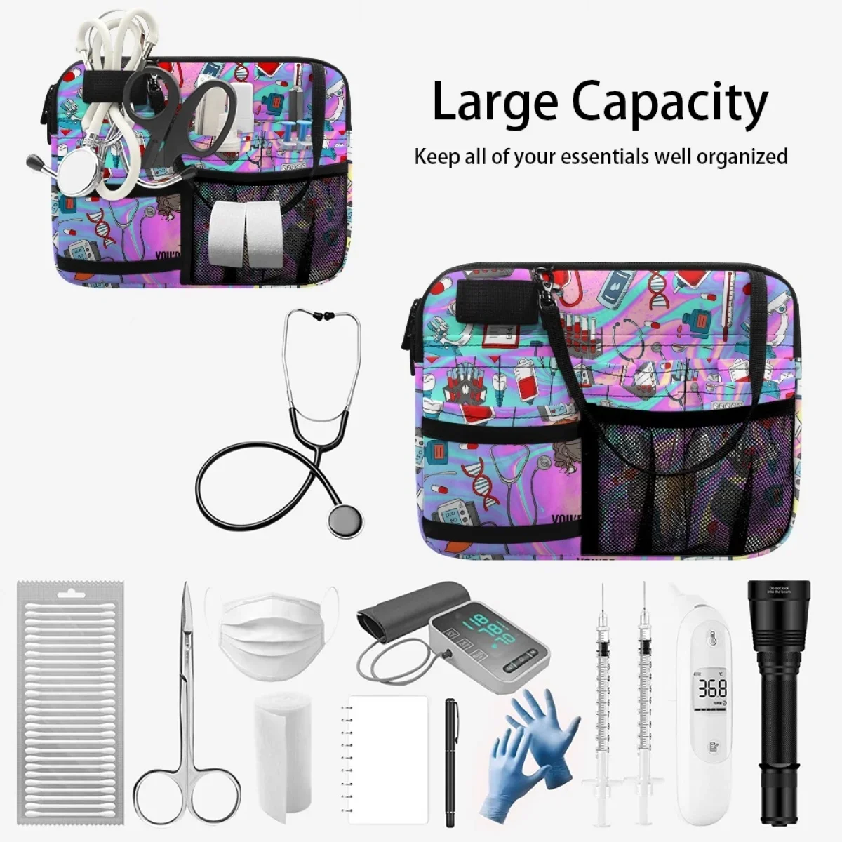 Adjustable Medical Pack Practical Nursing Belt Organizer Care Tool Pouch Women Portable Fanny Pack Emergency Supplies Sac Femme