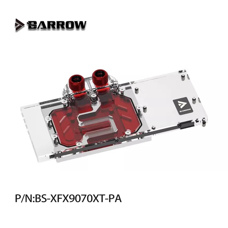 Barrow GPU Water Block Use for XFX RX 9070 XT Mercury OC Magnetic Air /Gaming Video Card /Radiator BS-XFX9070XT-PA