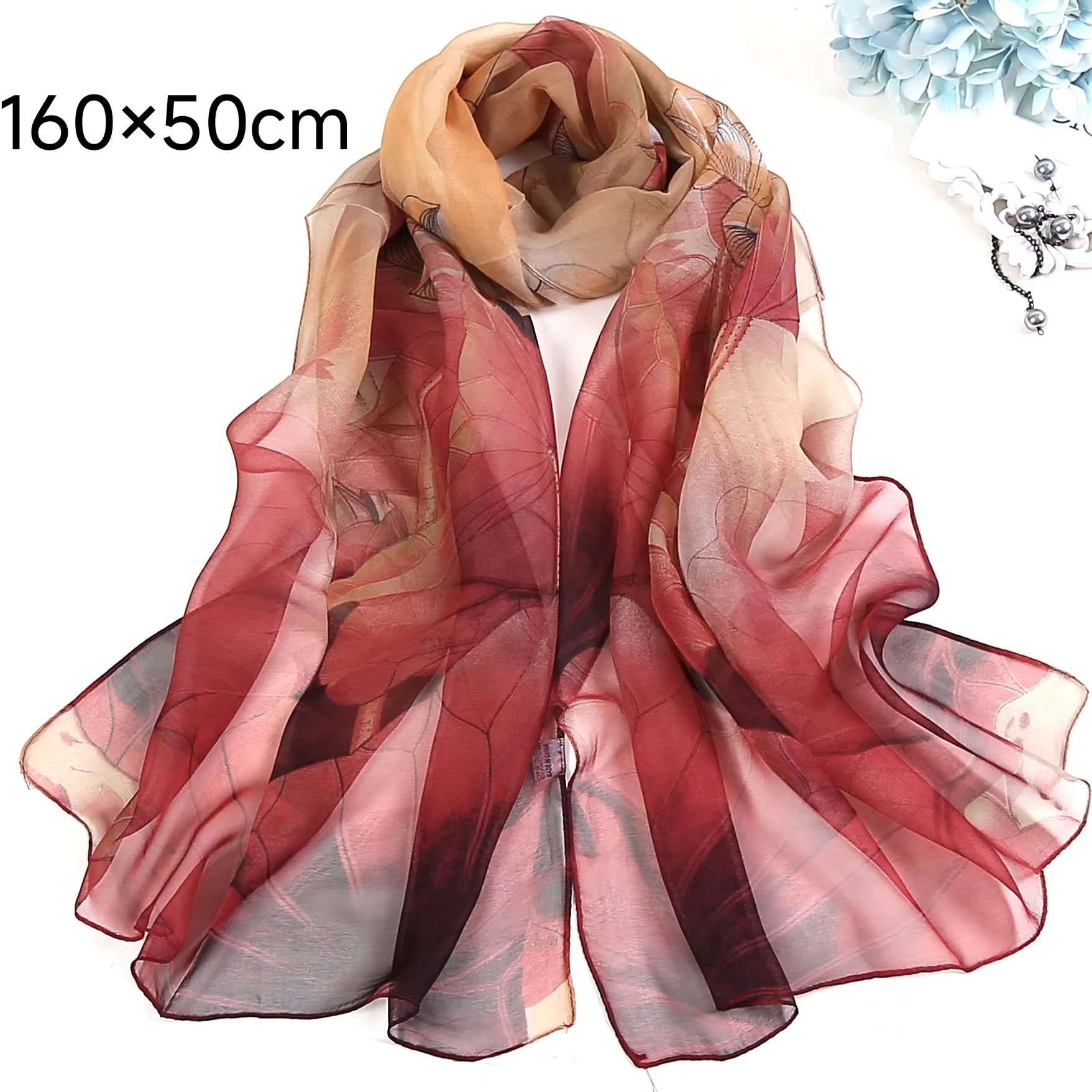 High-grade Light Summer Fashion Western Style Sunblock Scarf Seaside Beach Towel Long Women\'s Scarf Shawl