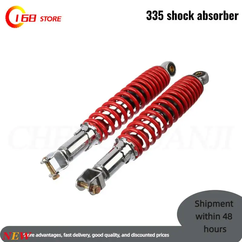 

Red 335 front and rear shock absorber suspension springs, used for karting, off-road bicycles, and off-road vehicles