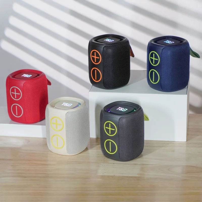 TG486mini wireless Bluetooth speaker with mesh high power 15W deep bass cool and stylish color lights long-lasting battery life