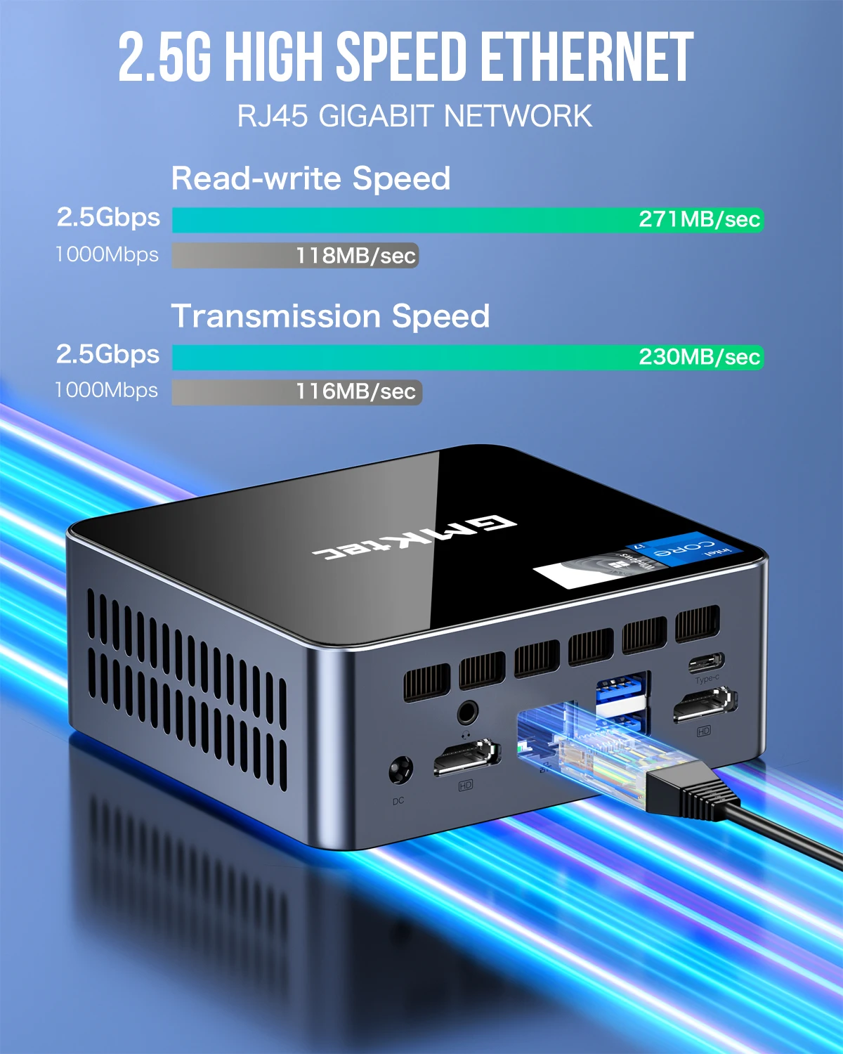 GMKtec GMK M2 PRO Mini Pc Intel i7 1195G7 NUCBOX DDR4 NVME SSD Windows 11 Pro 16GB/32GB 512GB/1TB WiFi6 BT5.2 Computer da gioco Pc