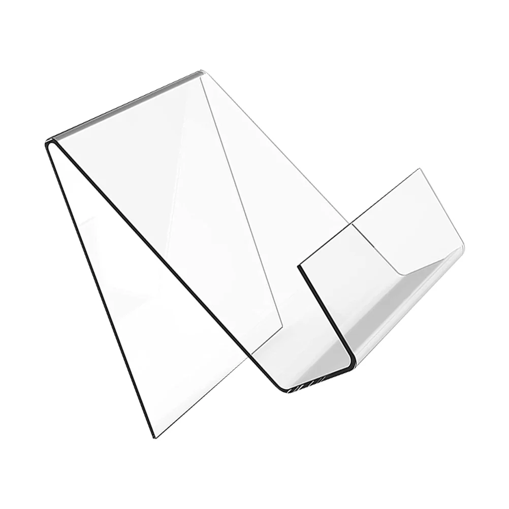 2 Pcs Anti-fall Display Stand Show Rack Book Clear Acrylic Stands Shelf Racks for Office