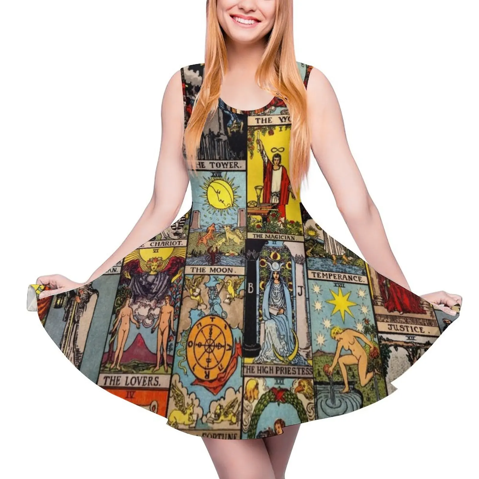 

The Major Arcana of Tarot Sleeveless Dress sexy short dresses daring summer dress woman 2024