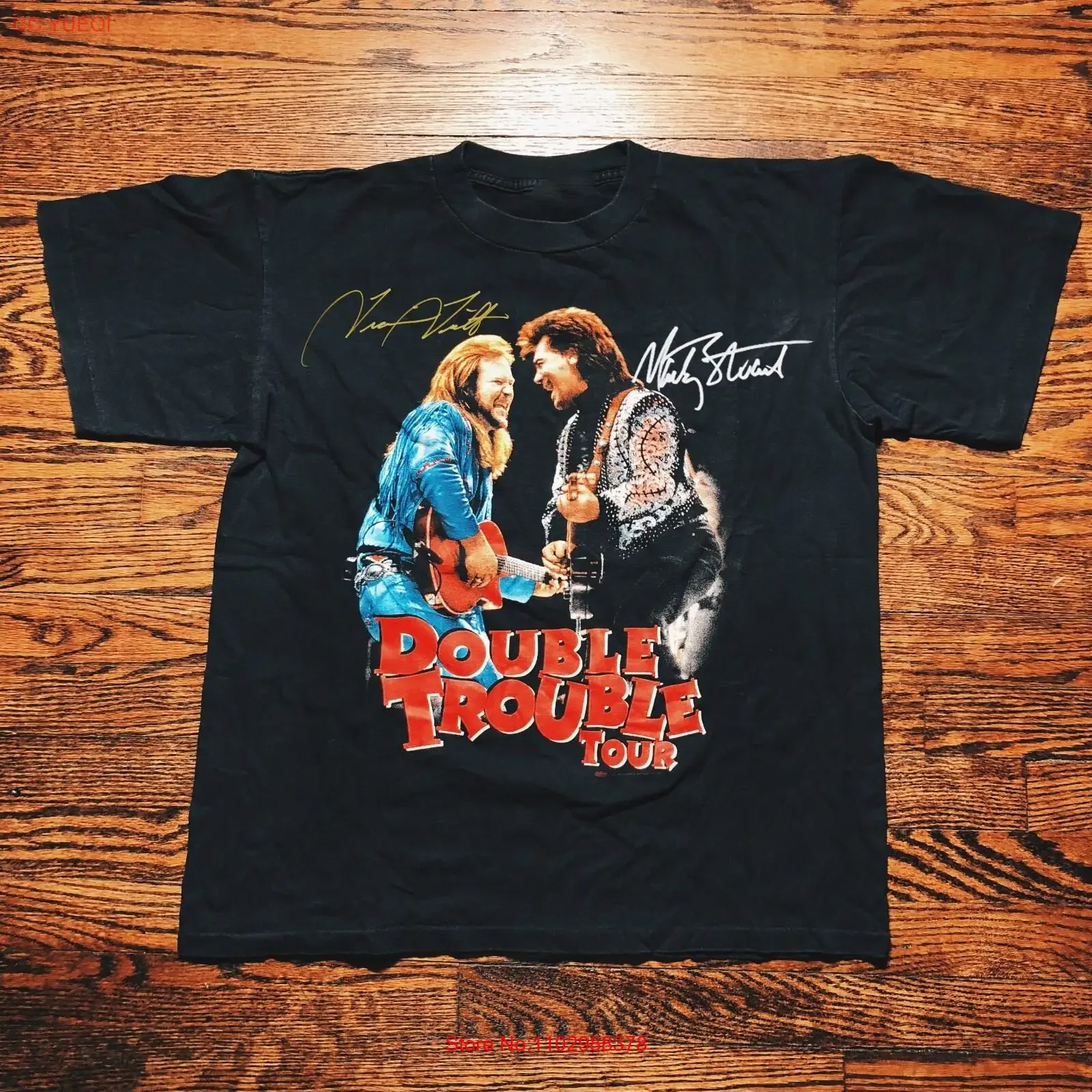 Винтажная футболка Travis Tritt Marty Stuart 1996 года, хлопковая черная футболка всех размеров MC016, винтажная стираная дизайнерская одежда с рисунком, мягкая домашняя одежда
