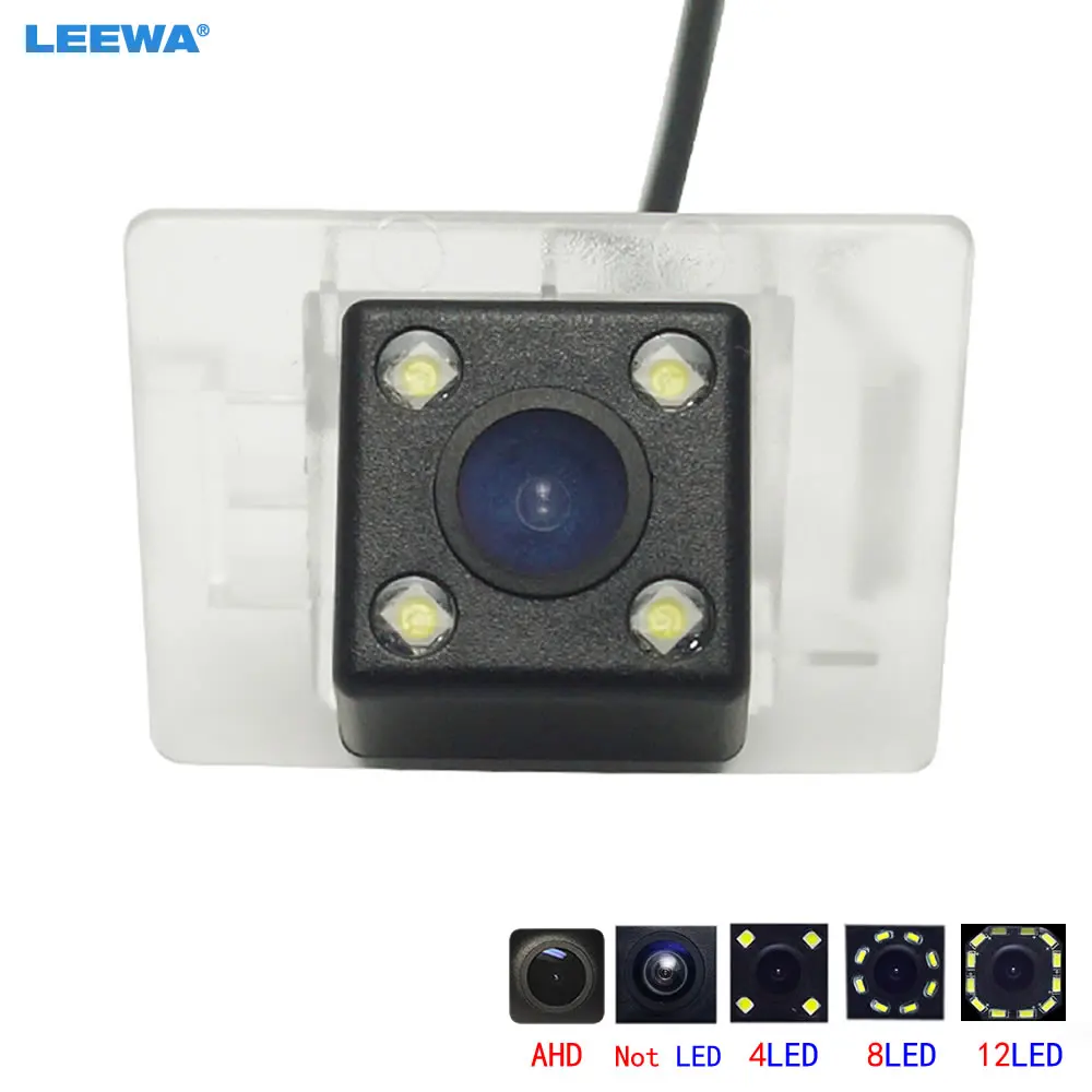 LEEWA HD Car CCD Rear View Camera AHD with 4LED/8LED/12LED light for Mitsubishi Galant Sport Reversing Parking Camera #CA5695