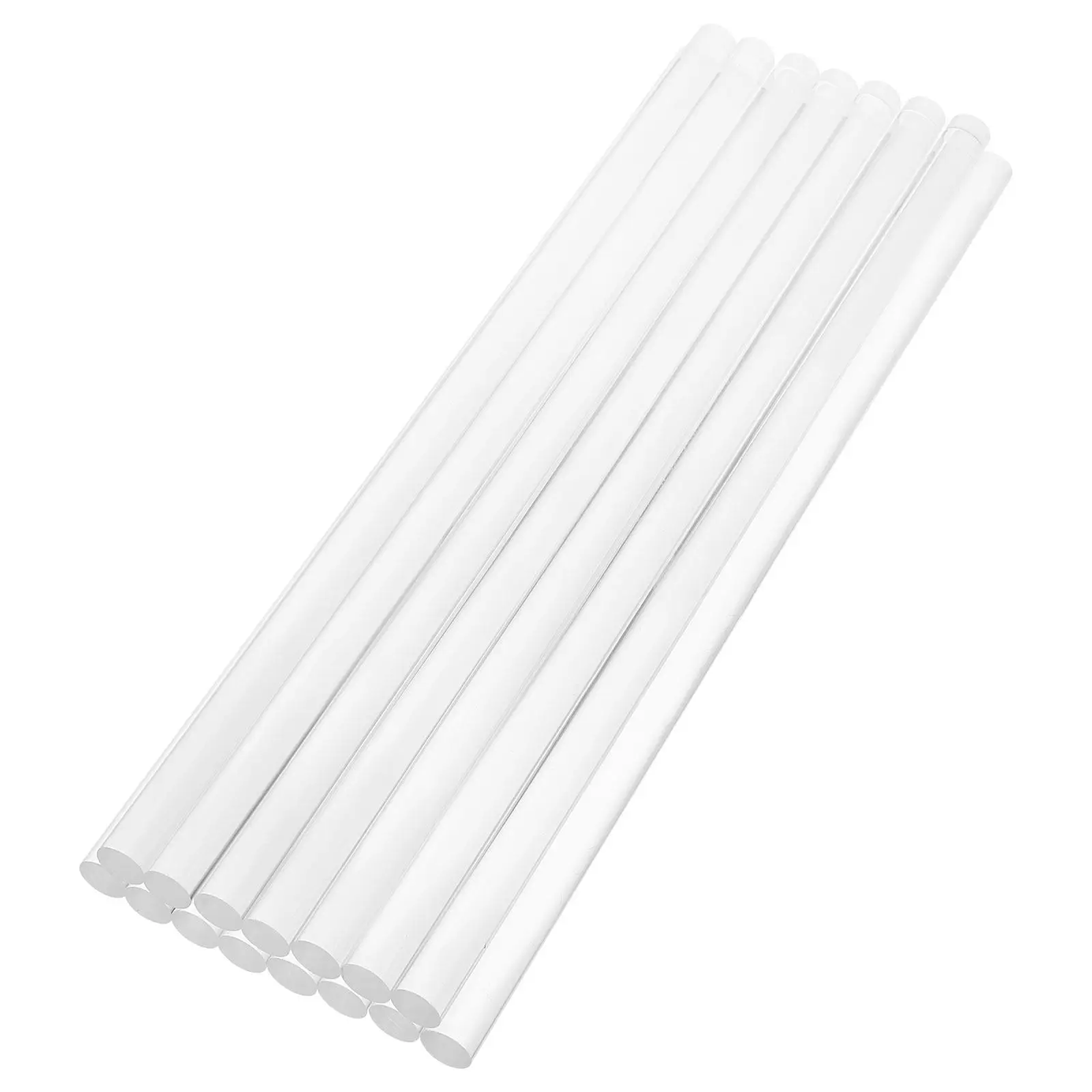 

15Pcs Acrylic Lollipop Sticks Transparent Craft Rods Easy Cut Multi-Use for Candies Baking Decoration Stirring DIY Confectionery