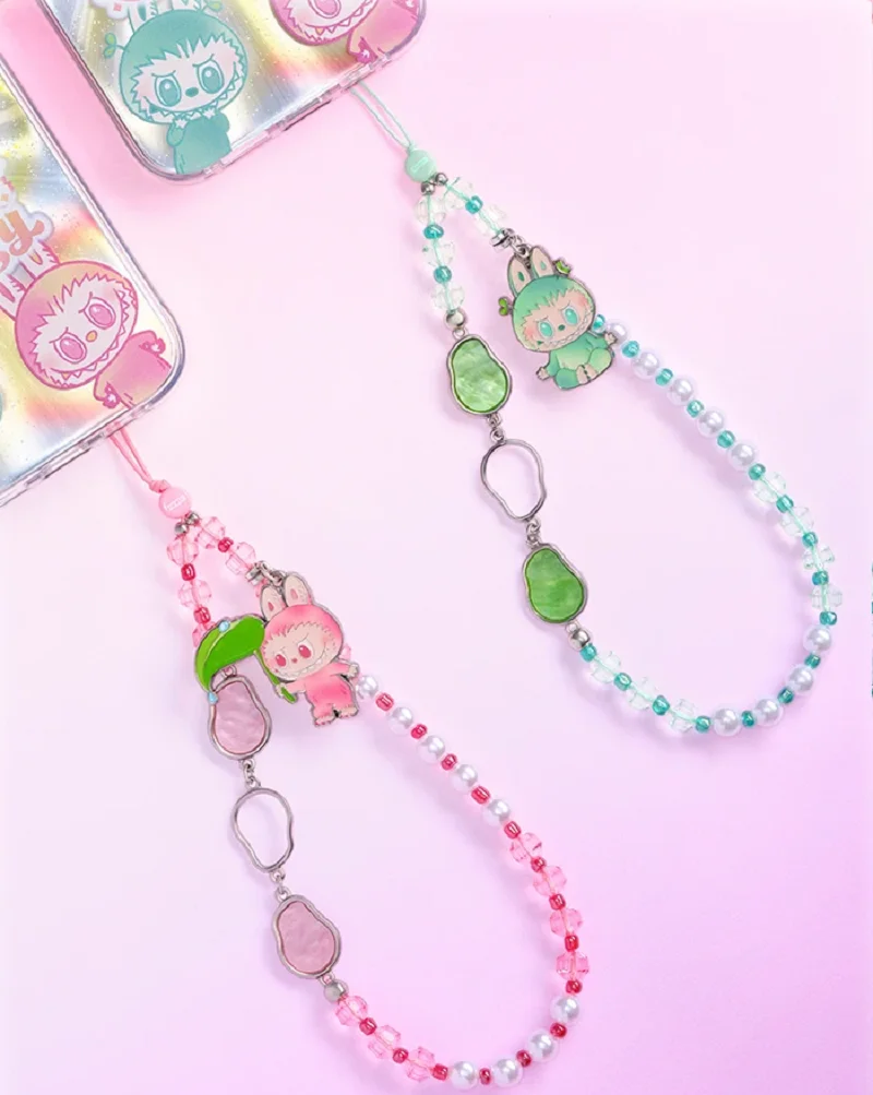 حقيقي البوب مارت الوحوش Labubu V3 الكبير في سلسلة الطاقة سلسلة الهاتف الشكل صندوق أعمى صندوق غامض هالوين هدية الكريسماس #4