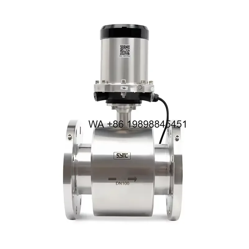 Wmwmnu for Battery Powered Electromagnetic Liquid Flow Meter Carbon Steel Dn300 Water Flow Meter Pulse Output OEM IP68