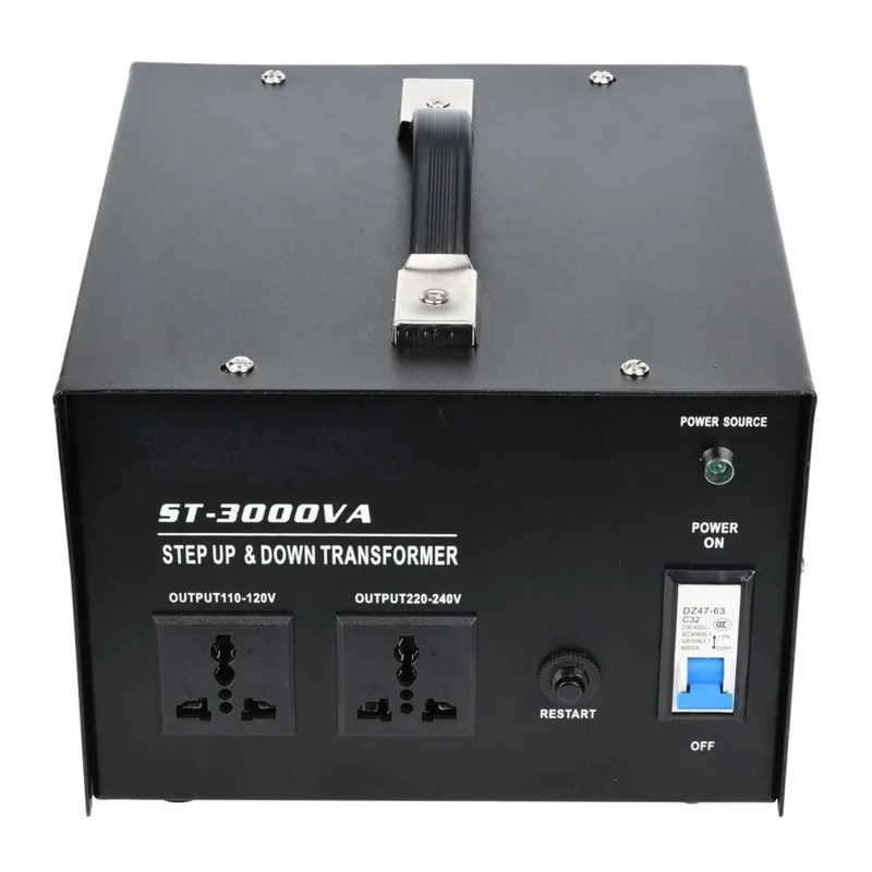 

Wolfpower ST-3000VA 3000W AC Voltage Inverter Single Phase Boost Converter 110V to 110-120V 220-240V Power Supply Transformer
