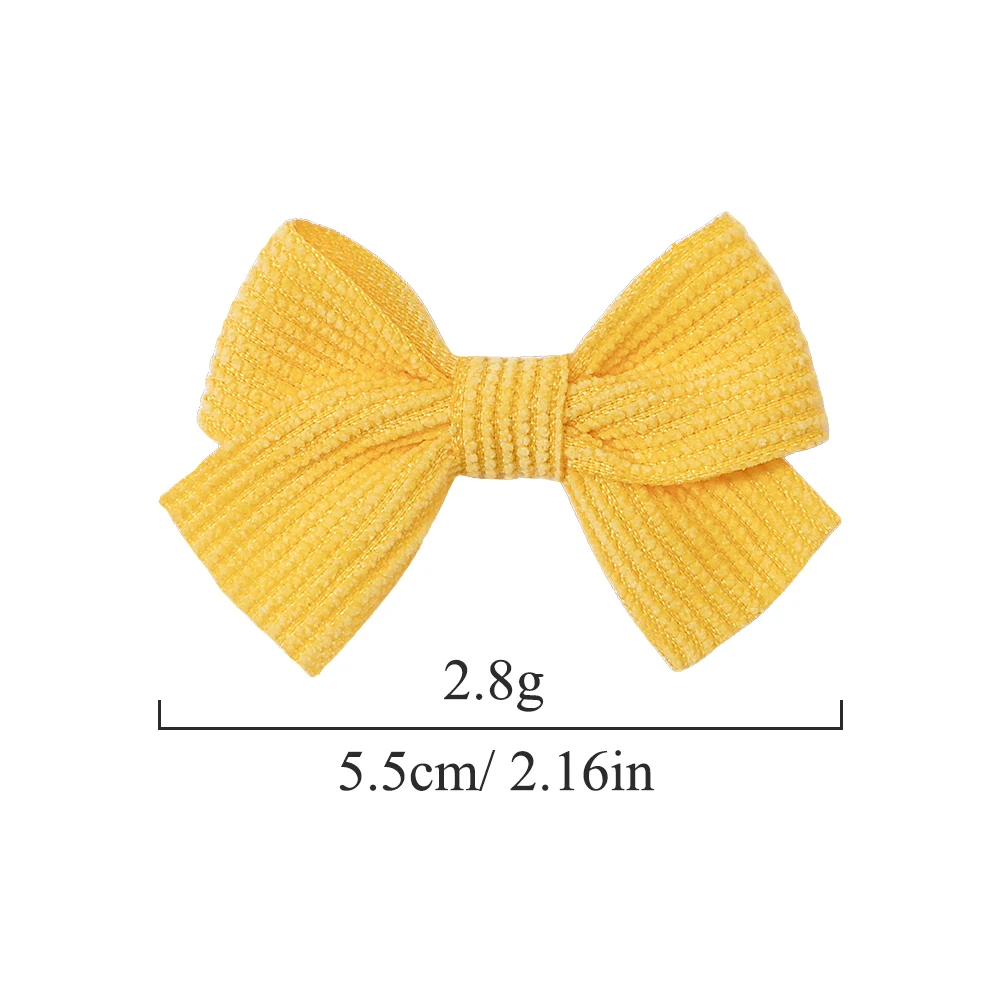 6 stks/partij Nieuwe Solid Grosgrain Strik Kinderen Haar Clips Handgemaakte Bows Baby Meisjes Haarspeldjes Haarspelden Peuters Meisjes Groothandel