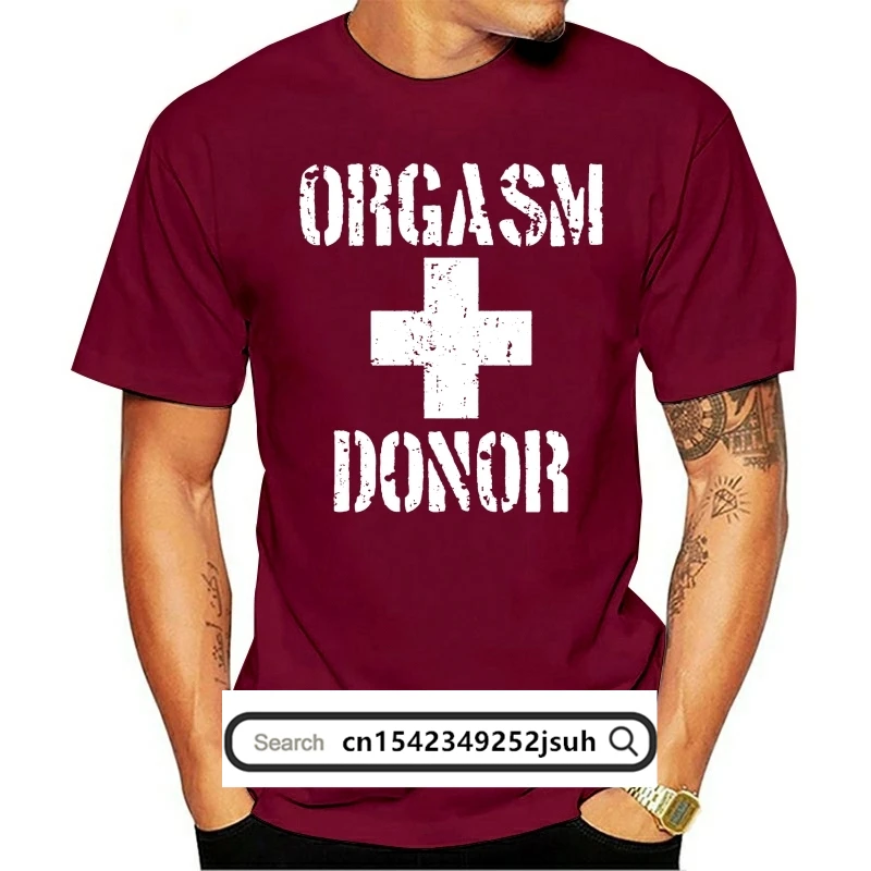 Mens T-shirt Orgasm Donor  Mens T-shirt