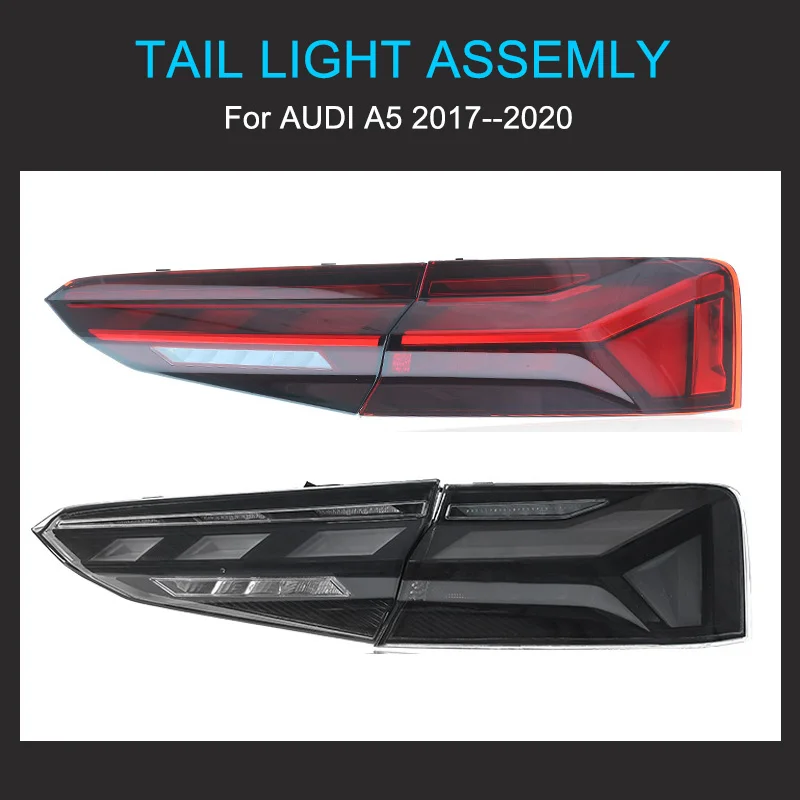 1 Pair LED Tail Light Assembly for Audi A5 2017 2018 2019 2020