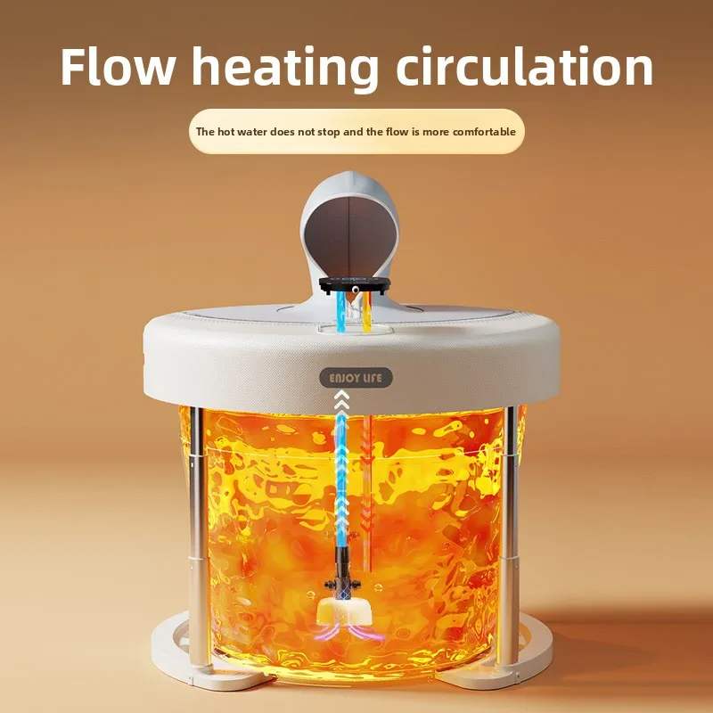Jiashu Bath Bucket Adult Household Round Foldable Portable Bath Bucket Heating Constant Temperature Adult Bath Bucket Wholesale