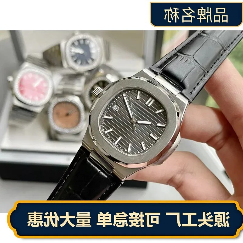 2025 ساعة رجالية بحزام رأس السنة الجديدة، تقويم رياضي للأعمال، ساعة خفيفة ليلية