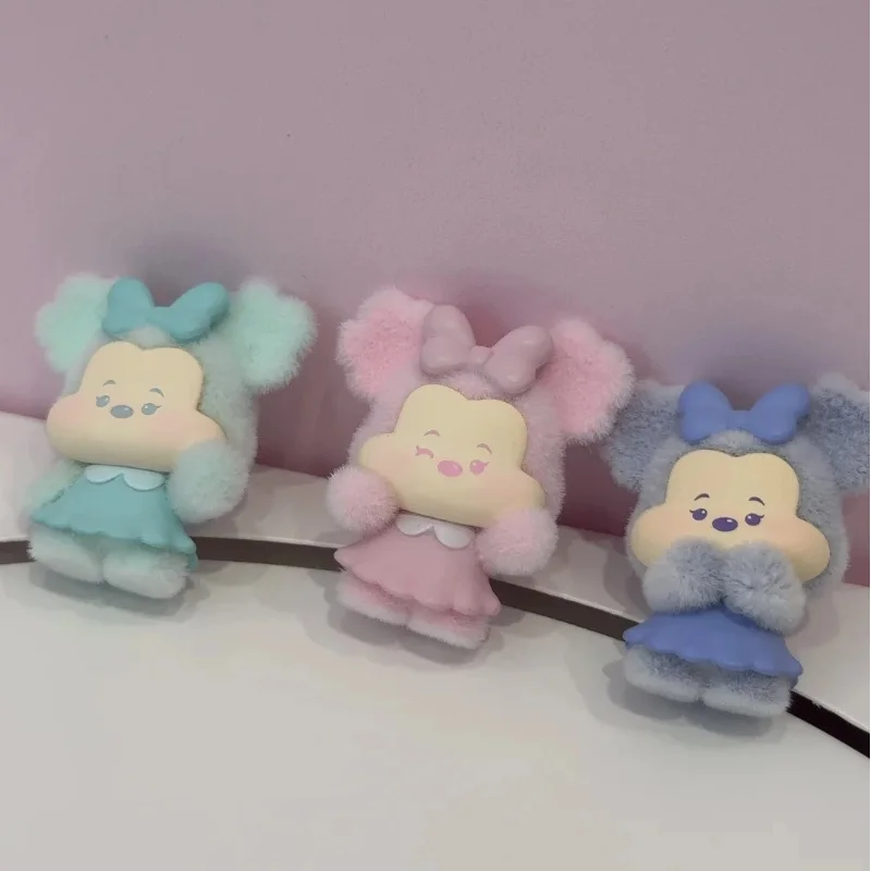 Miniso ديزني ميكي ماوس المزاج لوحة سلسلة الفاصوليا الصغيرة صندوق أعمى تحصيل الشكل Kawaii زخارف مكتب هدية ملونة لمحبي