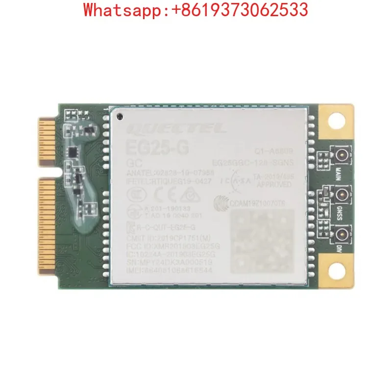 

Quectel EG25-G MPCIe Module, LTE Cat 4 Module with PCI Express Mini Card Form Factor Supports Multiple Wireless Communication
