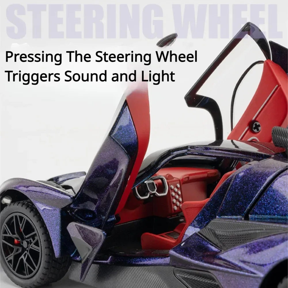 1/24 مقياس أبولو EVO سبيكة سيارة رياضية نموذج معدني دييكاست لعبة صغيرة مع التراجع الصوت ضوء المركبات الأولاد هدية عيد ميلاد