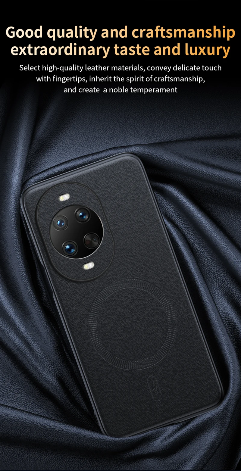 Für Huawei Nova 14 Ultra Hülle Magnetische Leder-Schutzhülle Hochwertige Anti-Fingerabdruck Rutschfeste PC+TPU – Detail 8